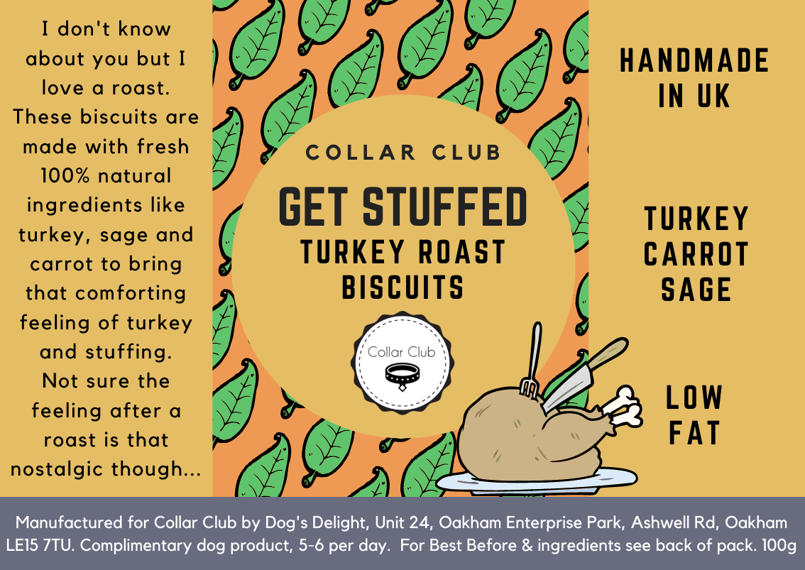 Collar Club Get Stuffed Turkey Biscuits